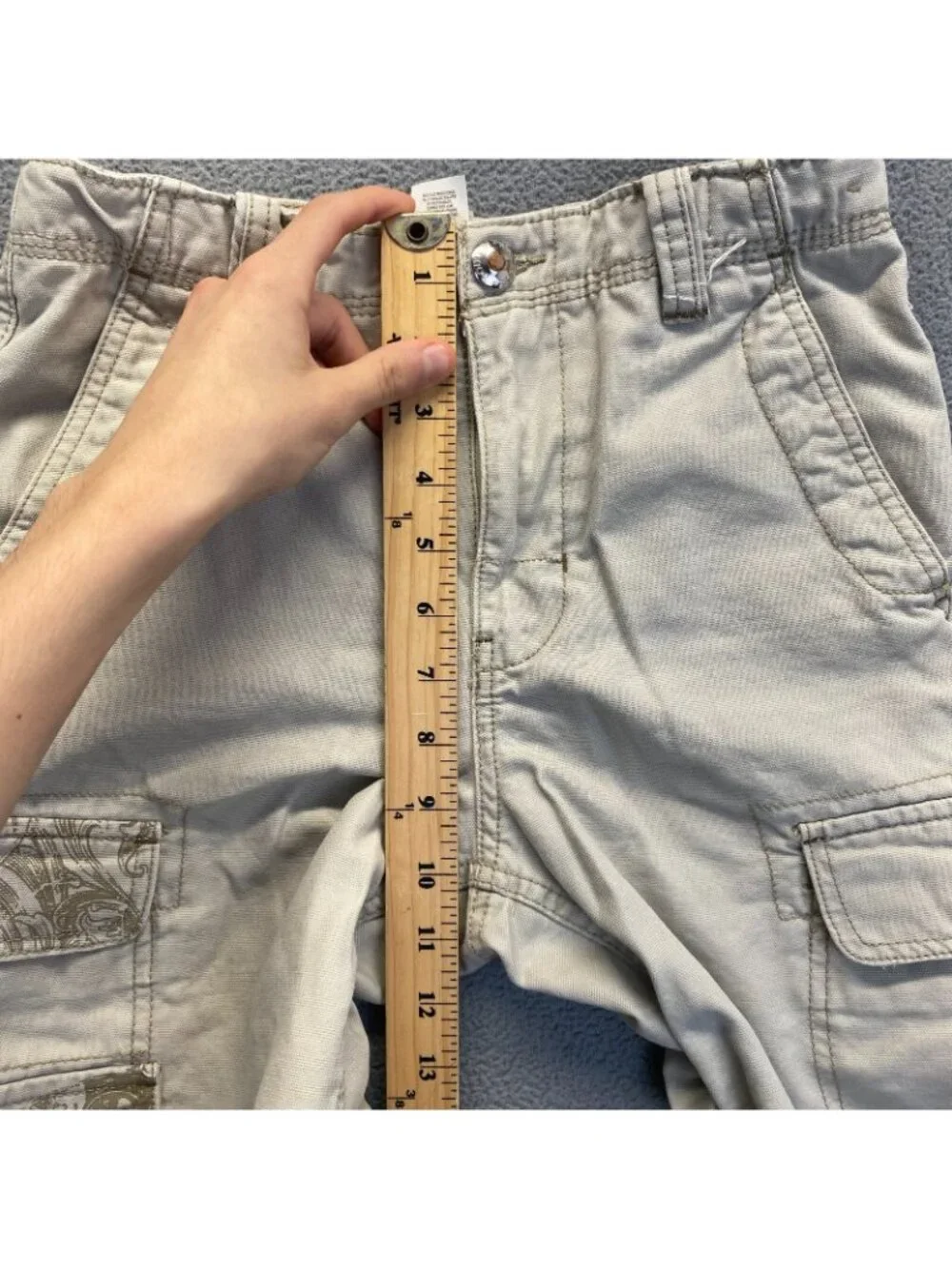 ROUTE 66 youth boys size 12 cargo shorts light beige,Beige